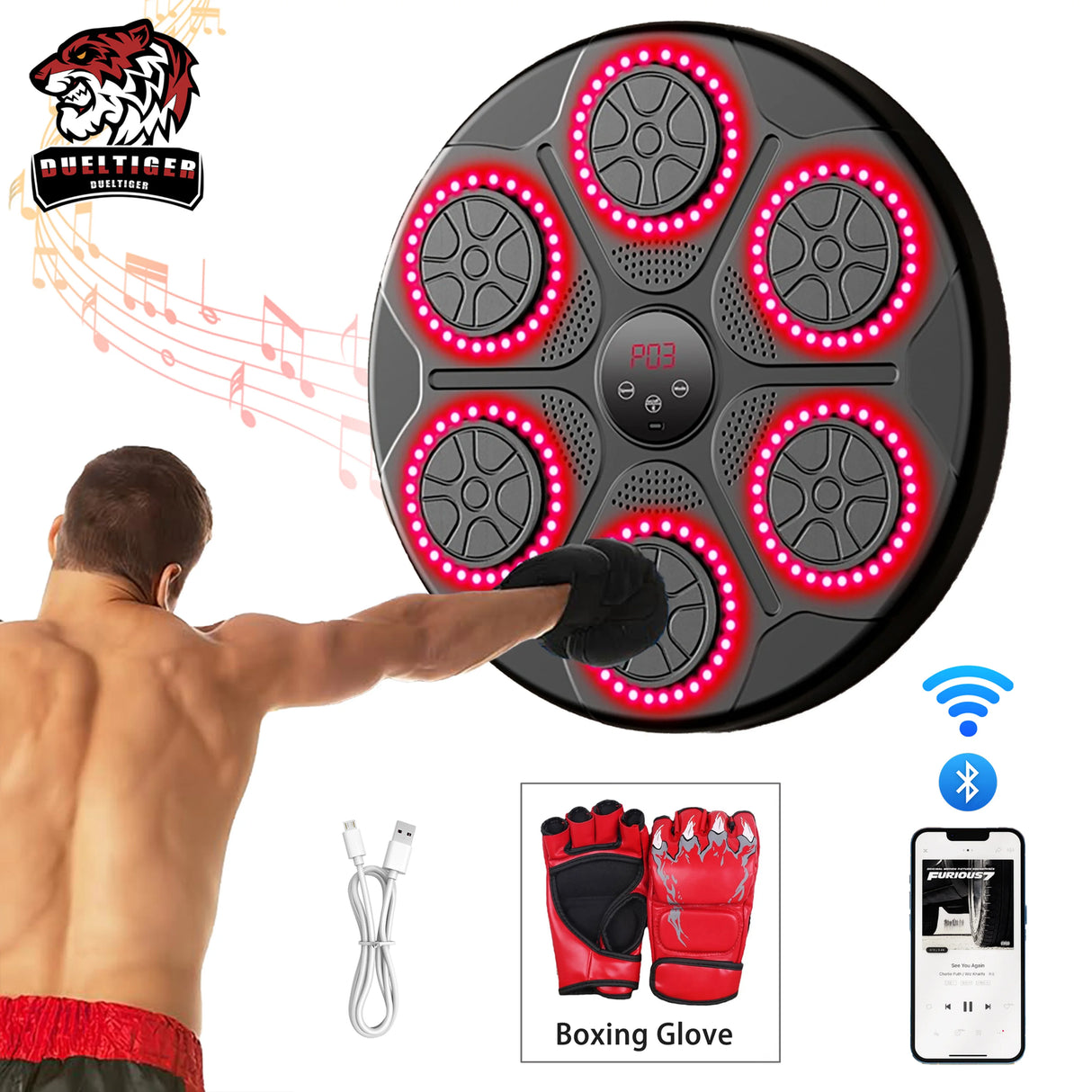 Wall-Mounted Punching Pad