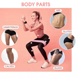 Elastic Resistance Bands – Hip Circle Bands for Home Workouts, Yoga, Pilates & Strength Training