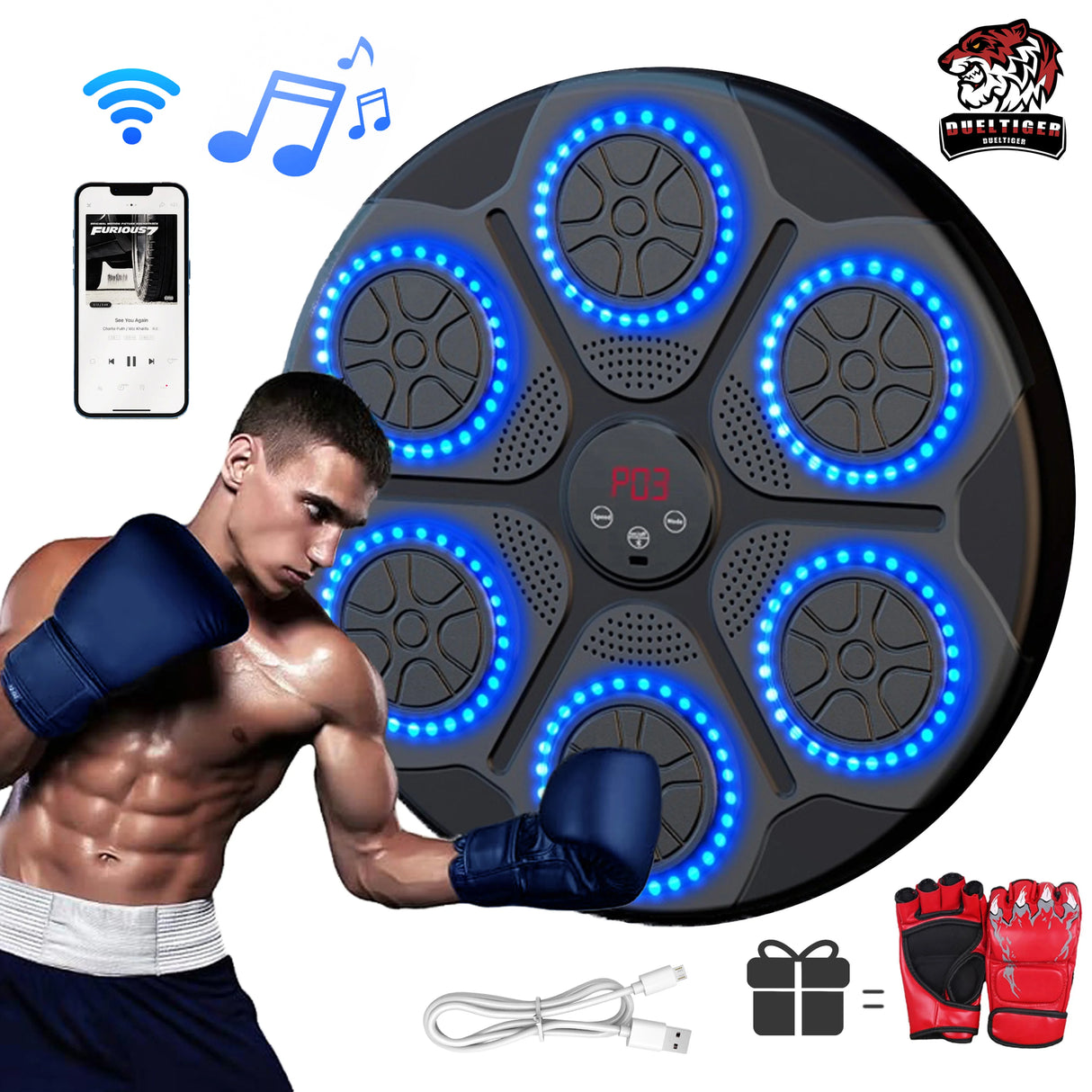 Wall-Mounted Punching Pad