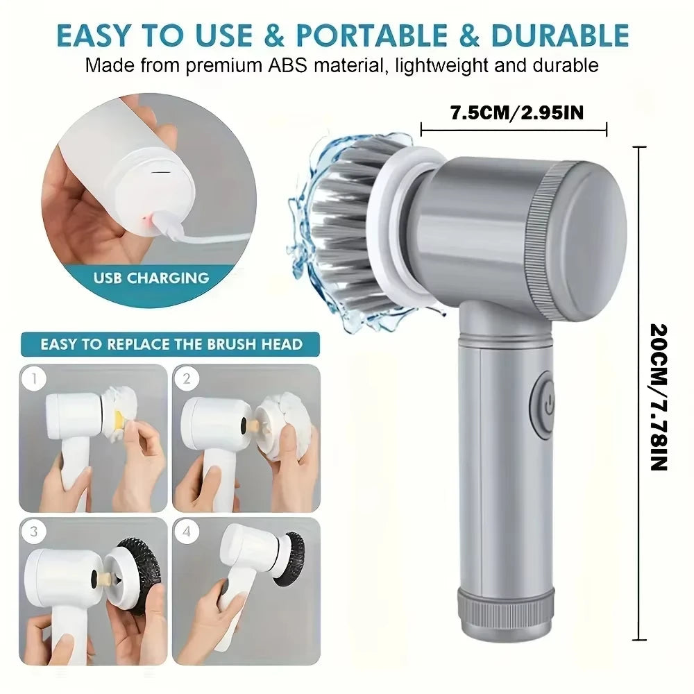 Xiaomi Electric Spin Scrubber with 6 Replaceable Brush Heads