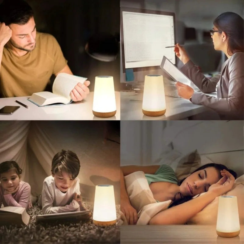 Portable LED Touch Night  Light Beside Lamp For Bedroom