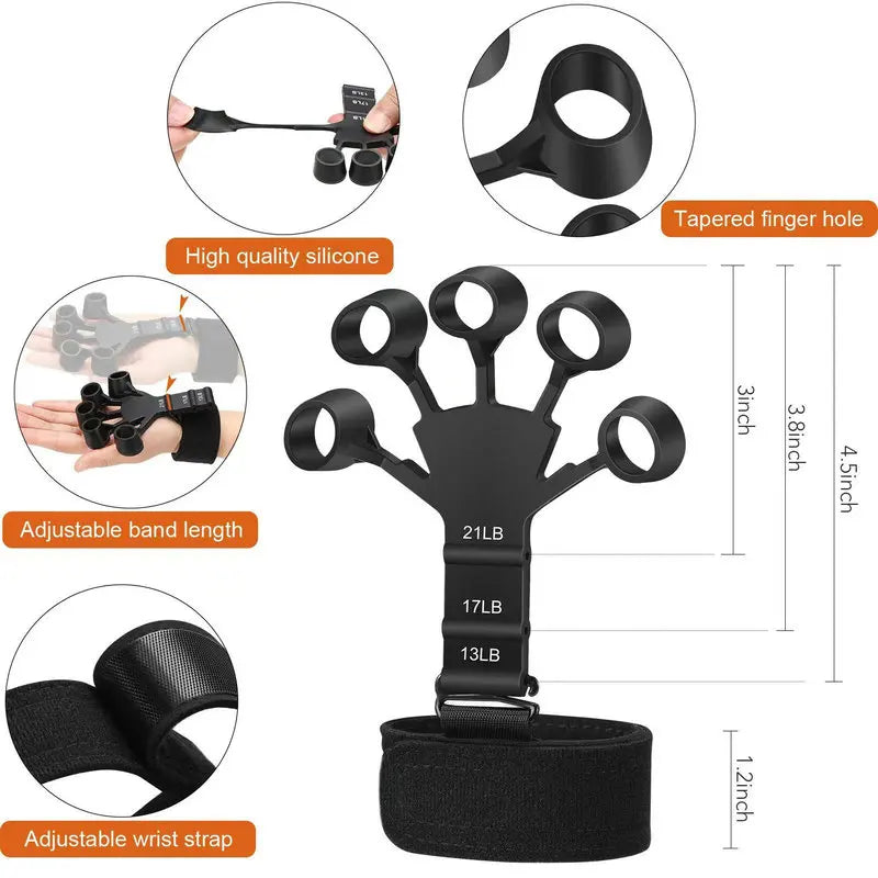 Silicone Gripster Hand Grip & Finger Strengthener – Your Ultimate Hand & Finger Trainer