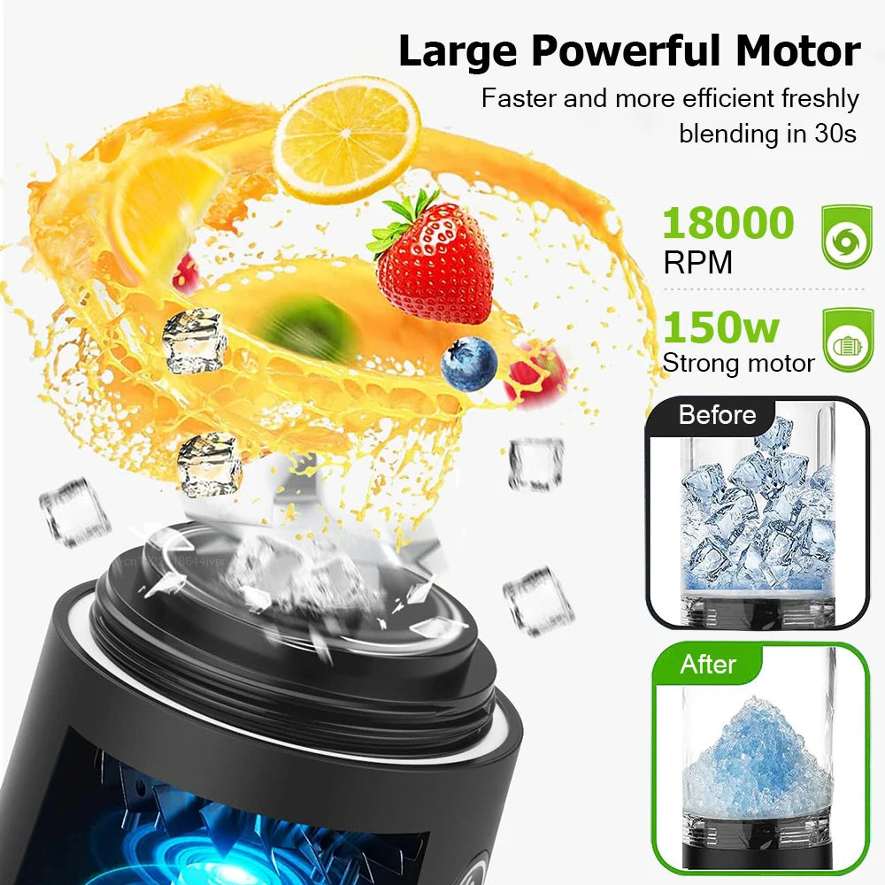 Mini Portable Fresh Juice Blender Rechargeable