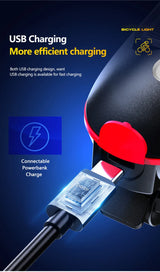 Solar Bike Light with Horn – LED Headlamp & Bell for Bikes
