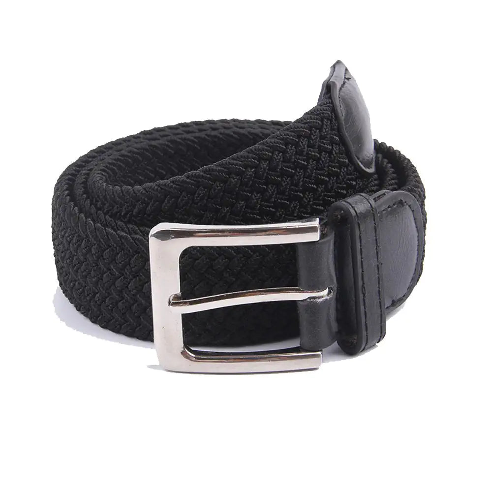 Canvas Elastic Fabric Woven Stretch Unisex Belt