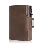 Vintage Crazy Horse Leather Men Wallets